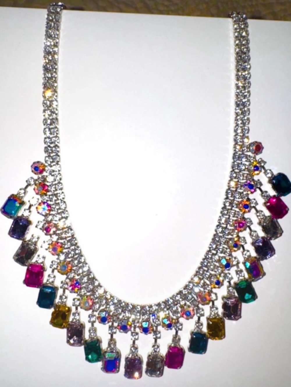 FEED ME GEMS: OG Multi-Color Rainbow Statement Necklace